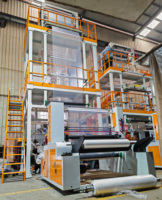 Machine de soufflage de film co-extrudé à trois couches ABA de haute configuration professionnelle