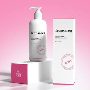 Crème Coréenne Teunsaren pour Vergetures Maternité, Formule 70 Collagène 200 Dalton, Élastine Hydrolysée pour l'Élasticité et la Densité de la Peau - Product Image 2