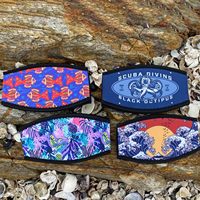 Couvre-lunettes de plongée en néoprène multicolore pour adulte et enfant, équipement de plongée en néoprène par sublimation