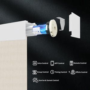 Persianas Enrollables Motorizadas Opacas Inteligentes con Control Remoto <span class=keywords><strong>Google</strong></span>, Impermeables, Protección UV, Componentes para una Fácil Instalación - Product Image 2