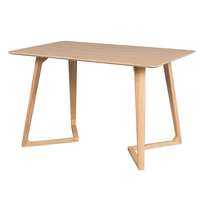 Ensemble table et chaises de salle à manger rectangulaire en bois massif, style moderne et contemporain, écologique, durable, imperméable, 6 places, pour salon