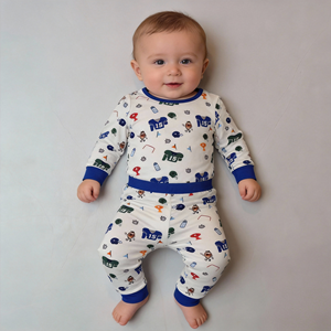 Kleine Kleine Klasse Op Maat Gemaakte Babykleding 2-delige Sets Bamboe Pyjama's Kleding Kinderkleding Fabrikanten ODM OEM Leveranciers - Product Image 2