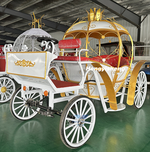Chariot de <span class=keywords><strong>Cendrillon</strong></span> à vendre / Chariot citrouille personnalisé pour mariage / Chariot de transport spécial - Product Image 5