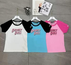 C1981 2026 Set Crop Top a Maniche Corte e Leggings con Stampa Digitale Retrò Casual per Donna - Product Image 2