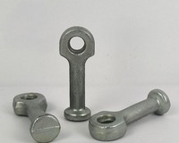Ancre de levage en acier galvanisé robuste pour béton préfabriqué, conception à tête forgée, capacité 1T-25T, résistance à la cisaillement 5000 lb, M12
