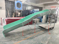 Ensemble de jeux d'extérieur personnalisé pour enfants : toboggan en plastique, trampolines et balançoires pour usage scolaire public, construction en métal et plastique