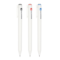 Ensemble de stylos gel rétractables - Stylos à bille à encre noire/rouge/bleue avec recharges pour fournitures de bureau et scolaires