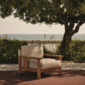 Luxury Modern Hotel <b>Patio</b> Solid <b>Wood</b> Uv Resistant Coffee Table Garden Planters Landscape Dining <b>Set</b> Outdoor Furniture Yk-sf-v11 - Product Image 3