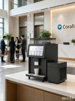 Machine à café automatique de table, machine à café intelligente à écran tactile en libre-service pour les bureaux et les lieux commerciaux