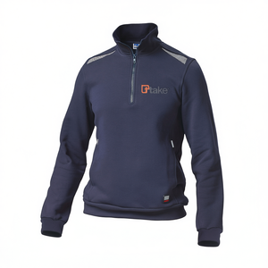 เสื้อสเวตเชิ้ต Ttake รุ่นปกติ สีน้ำเงิน ไซส์ L แบบซิป ¼ - Product Image 2