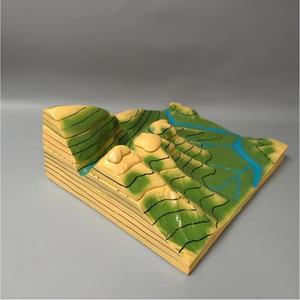 Modèle de carte topographique magnétique, modèle de relief du terrain détachable pour l'enseignement de la géographie - Product Image 3