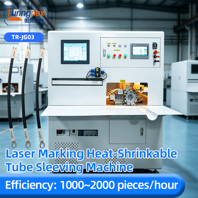 TR-JG03 Laser Printing Heat Shrink Tube Machine Semi Automatic Wire Harness Numbering Marking Sleeving & Shrinking All-in-One