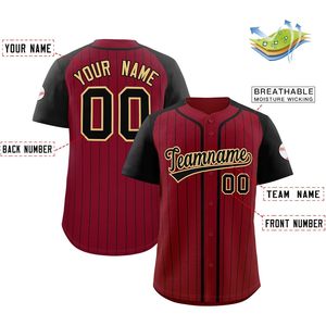 Camiseta de Béisbol Personalizada Unisex para Adultos, con Rayas, Sublimada, Absorbente de Humedad, con Nombre del Equipo 00, Cuello de Béisbol - Product Image 2