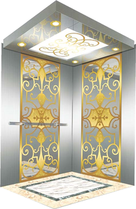 Ascenseur résidentiel électrique économique 2-4 étages, entraînement AC, pour 6 personnes, machine de traction sans engrenages, revêtement PVC - Product Image 3