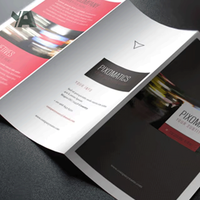 Service d'impression de prospectus publicitaires commerciaux personnalisés A4 A5 A6, flyers publicitaires pour entreprises, brochures pliées en Z, livrets accordéons