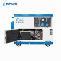 Générateur diesel silencieux triphasé 5 kVA avec démarrage automatique et démarrage à distance ATS, alimentation de secours fiable pour la maison