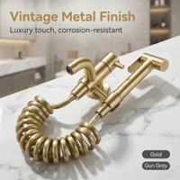 Pistolet de douche thermostatique moderne en alliage pour toilettes, avec corps de valve, pour eau chaude, pour bidet musulman, garantie 5 ans