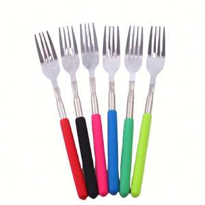 Fourchette de Cuisine Télescopique Extensible, Fourchette à Long Manche pour Barbecue, 1 Pièce - Product Image 3