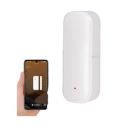 JRUMP-Sensor de puerta magnético inalámbrico inteligente WiFi Tuya, detector de escena de automatización del hogar, aplicación Android, control de batería de plástico