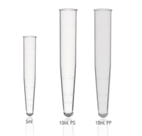 Labtex 15ml Tube de centrifugeuse à fond conique en plastique de laboratoire