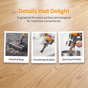 PV18 Cordless Stick <b>Vacuum</b> Cleaner 38KPa Strong Suction 3 Speed HEPA Filter Lightweight <b>Handheld</b> <b>Vacuum</b> for Home Pet Hair Floor - Product Image 5