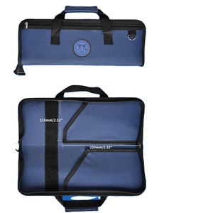 Estuche de Transporte para Cuchillos de Lona Encerada Profesional Resistente, Porta Cuchillos, Bolsa Enrollable para Cuchillos de Chef con 10 Ranuras, Muestra Gratuita - Product Image 1