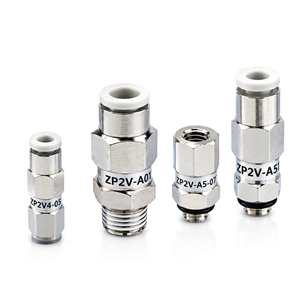 วาล์วตรวจสอบตัวกรองสุญญากาศซีรีส์ ZP2V ระบบอัตโนมัติแบบนิวแมติกชุบนิกเกิลทองแดง - Product Image 1