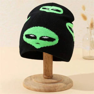 Gorro de Invierno de Jacquard Acrílico Unisex con Logotipo Personalizado al por Mayor, Gorro de Esquí Cálido para Mujeres y Niños, Gorro de Punto Jacquard con Estampado Completo - Product Image 6