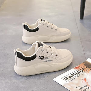 Women's Versatile White Canvas Walking Style <b>Shoes</b> Bestseller Flat Athletic Plush Cushion Non-Slip Design New Year Spring - Product Image 5