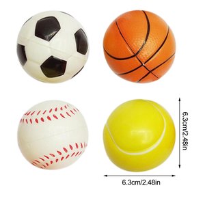PU Foam Stress Balls Mini Sports Balls Party Favor Toy Baseball Basketball Football Volleyball <strong>Rugby</strong> Golf Sports Ball Party <strong>Gift</strong> - Product Image 3