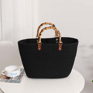 Sac à main en paille tissé tendance, sac à main pour femmes respectueux de l'environnement - Product Image 4