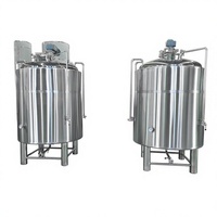 Cuve de mélange multi-agitateurs en acier inoxydable, cuve mélangeuse pour jus, avec agitateur haute vitesse chauffant pour chocolat, lait, miel