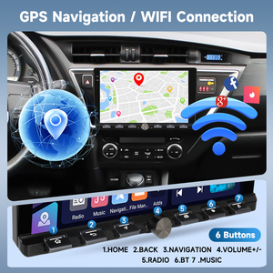 Podofo 9 ''4 + 64G 2 Din <span class=keywords><strong>Android</strong></span> <span class=keywords><strong>Autoradio</strong></span> Para Auto pour <span class=keywords><strong>Toyota</strong></span> <span class=keywords><strong>AURIS</strong></span> 2013-<span class=keywords><strong>2015</strong></span> Wireless CarPlay/<span class=keywords><strong>Android</strong></span> Auto Piano Key GPS WIFI - Product Image 3