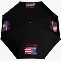 Paraguas con Diseño de Bandera Nacional de Haití y EE. UU., Resistente al Agua y al Sol, con Estampado Temático, Totalmente Automático