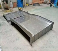 Soufflet télescopique en acier pour la protection des centres d'usinage CNC |   Couverture télescopique en acier pour soufflet |   Soufflet télescopique en acier