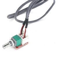 Potentiomètre de volume double 50k avec carte adaptateur et câble blindé de 300 mm, accessoires pour module de carte d'amplificateur audio DIY, fabriqué en Chine
