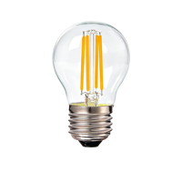 Ampoule LED à filament Edison G45 E27 AC230V, gradation par thyristor, abat-jour en plastique transparent, indice de rendu des couleurs, courant constant