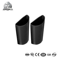 Profilé d'extrusion en aluminium demi-rond en forme de D 6063