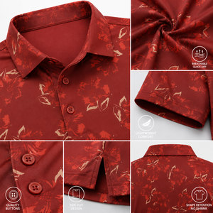 Camisa Floral Personalizada para Hombre con Tela de Punto Antipilling, Logotipo Bordado, Ropa de Golf de Secado Rápido - Product Image 5