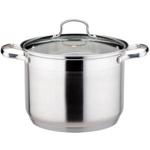 Juego de Utensilios de Cocina Antiadherentes de Lujo de 12 Piezas Directo de Fábrica, Ollas y <span class=keywords><strong>Sartenes</strong></span> Clásicas de Acero Inoxidable con Tapa de Vidrio - Product Image 4