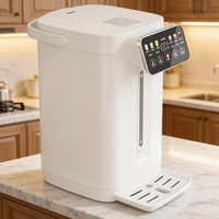 Bouilloire électrique sans fil à commande numérique 1600W, contrôle de la température, arrêt automatique, protection contre la surchauffe, en acier inoxydable, pour la maison