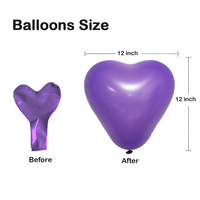 Hoge Kwaliteit Chroom Latex Ballonnen Hart Vorm Bruiloft Decoratie Latex Ballonnen Verschillende Maten Latex Ballon 12 Inch