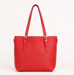 Sac à bandoulière pour femme en cuir véritable rouge, élégant, durable, léger, classique, avec fermeture éclair, grande capacité, durable, pour voyage et usage quotidien - Product Image 1