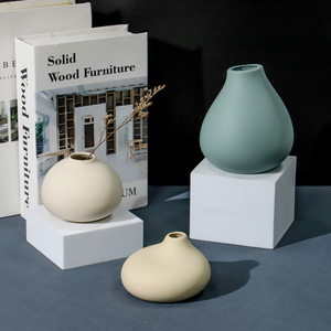 Vasi da Tavolo Moderni <span class=keywords><strong>in</strong></span> Porcellana Bianca con Smalto Opaco, Forma Irregolare, Eco-Friendly, per Decorazioni Matrimoniali, Vendita all'Ingrosso YBH - Product Image 5