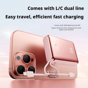 Power Bank Portatile Ultra Sottile da 22.5W con Ricarica Super Veloce Type-C, Batteria Li-polimero da 10000mAh, Display Digitale e Supporto Integrato - Product Image 3