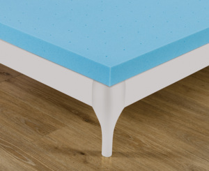 Phổ biến 2 inch gel làm mát sợi Bộ nhớ bọt Nệm Topper & Pad certi PUR-US chứng nhận màu xanh - Product Image 4