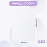 Papier à broder non tissé lavable papier stabilisateur de broderie soluble dans l'eau imprimable pour l'artisanat de couture