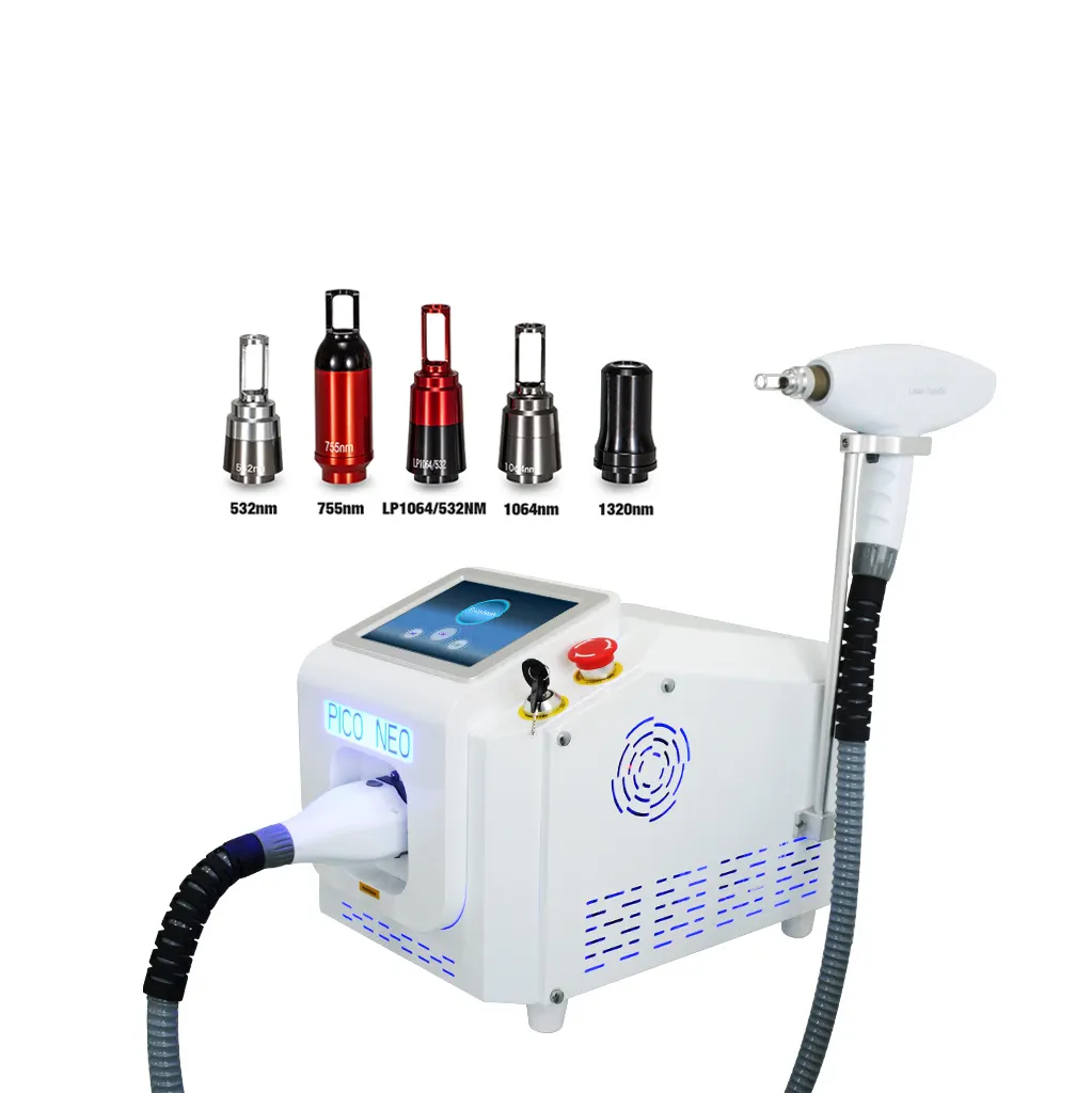 Sproet Lazer Handvat Voeding Portatil Machine Draagbare Professionele Q Switch Nd Yag Laser Tattoo Verwijdering