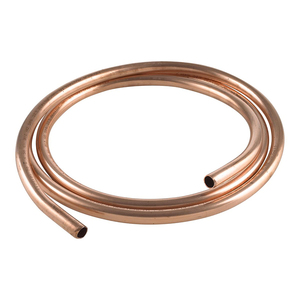Bobine de cuivre de haute pureté en gros, rouleau de 30 m, 8 mm, 0,5 mm, 3/8, 1/8, 1/4, 5/16 po, avec service de soudage - Product Image 1