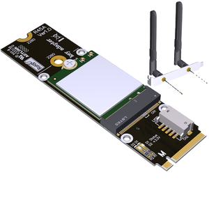 محول واجهة الحالة الصلبة AX210 <span class=keywords><strong>M</strong></span>.2 <span class=keywords><strong>M</strong></span>/E Key لاسلكي لبطاقة شبكة البلوتوث والواي فاي للكمبيوتر المكتبي، مصنوع من مواد PCB والنحاس - Product Image 1